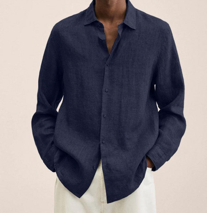 Men's Classic Linen Shirt with Breathable Fabric | Ideal for Summer