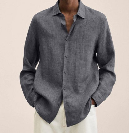 Men's Classic Linen Shirt with Breathable Fabric | Ideal for Summer