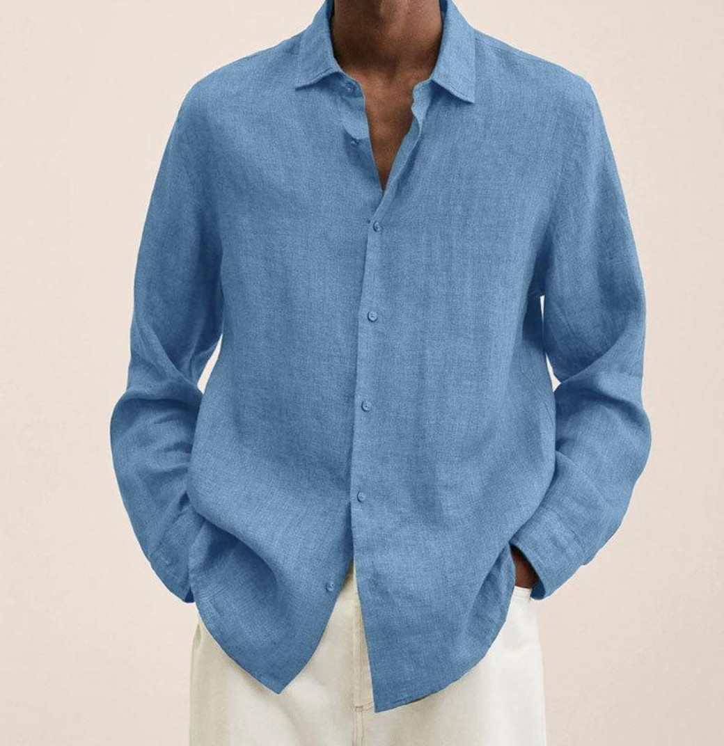 Men's Classic Linen Shirt with Breathable Fabric | Ideal for Summer