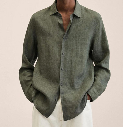 Men's Classic Linen Shirt with Breathable Fabric | Ideal for Summer