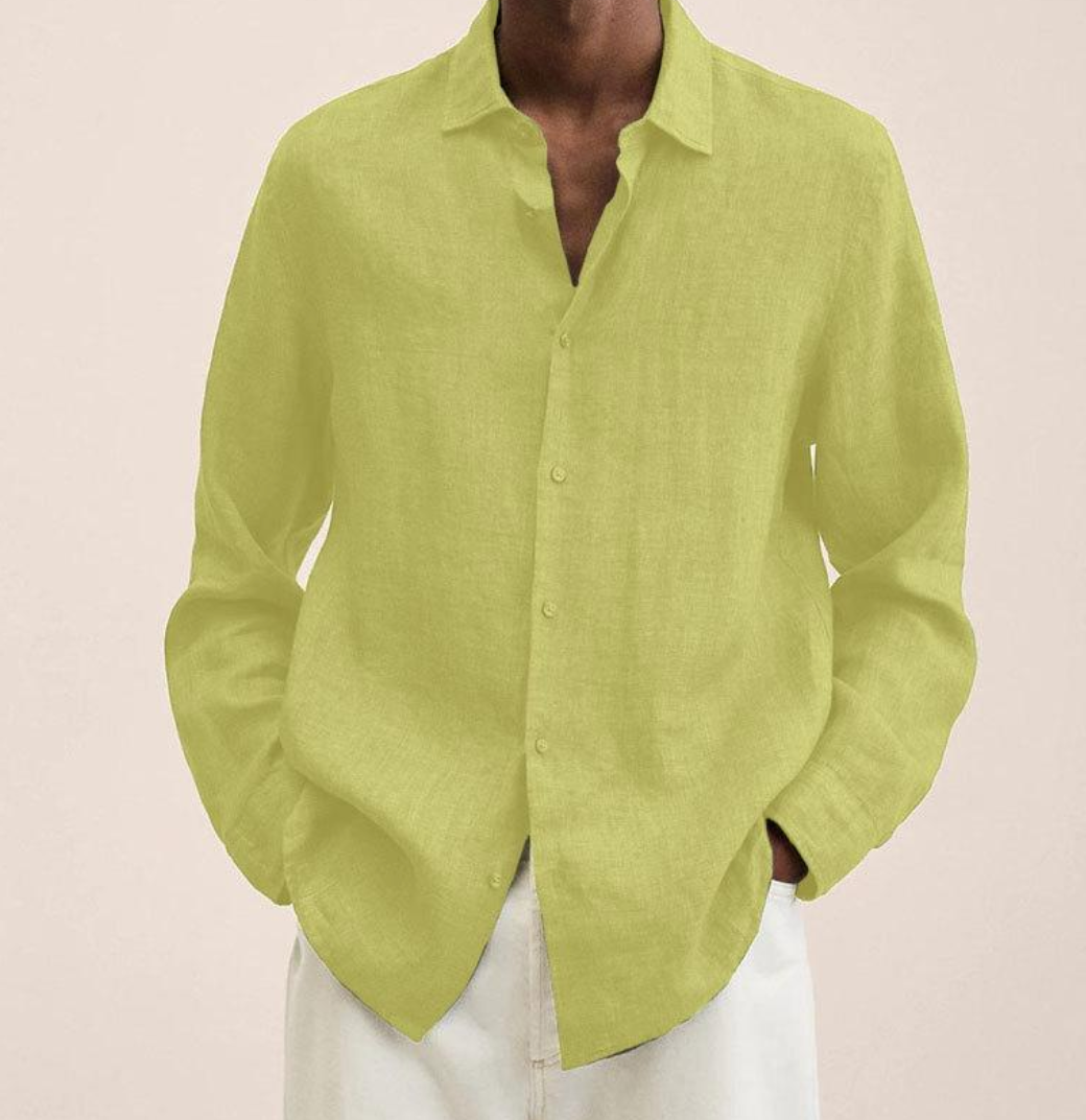 Men's Classic Linen Shirt with Breathable Fabric | Ideal for Summer