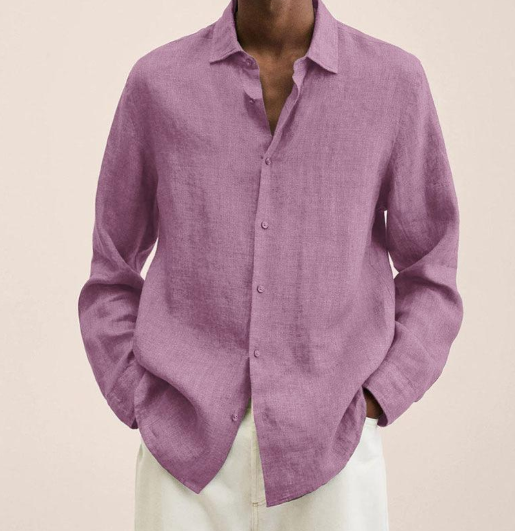 Men's Classic Linen Shirt with Breathable Fabric | Ideal for Summer