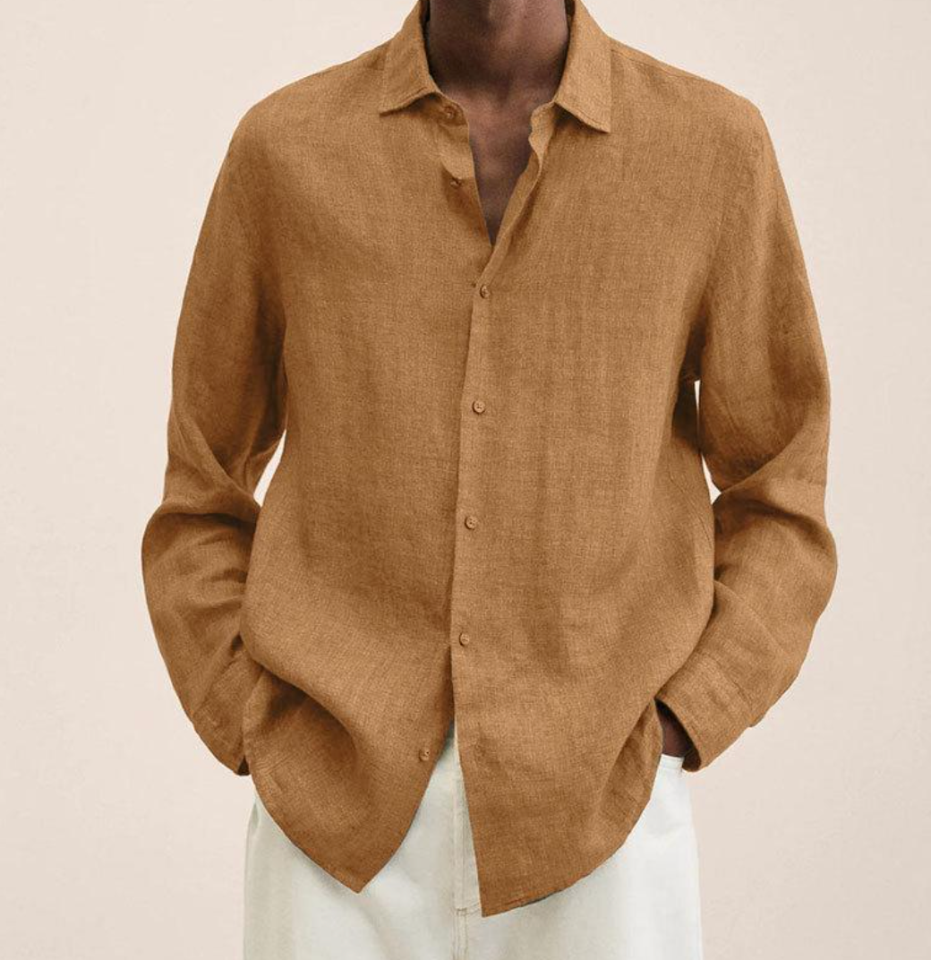 Men's Classic Linen Shirt with Breathable Fabric | Ideal for Summer