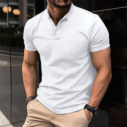 Men's Short-Sleeve Polo Shirt with Classic Collar | Ideal for Spring and Summer