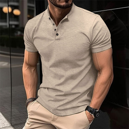 Men's Short-Sleeve Polo Shirt with Classic Collar | Ideal for Spring and Summer