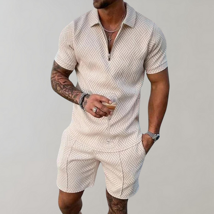 Men's Summer Set with Polo Shirt and Shorts | Ideal for Spring and Summer