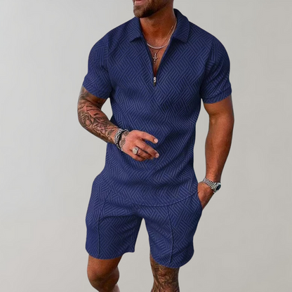 Men's Summer Set with Polo Shirt and Shorts | Ideal for Spring and Summer