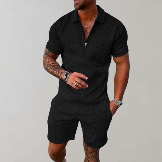 Men's Summer Set with Polo Shirt and Shorts | Ideal for Spring and Summer