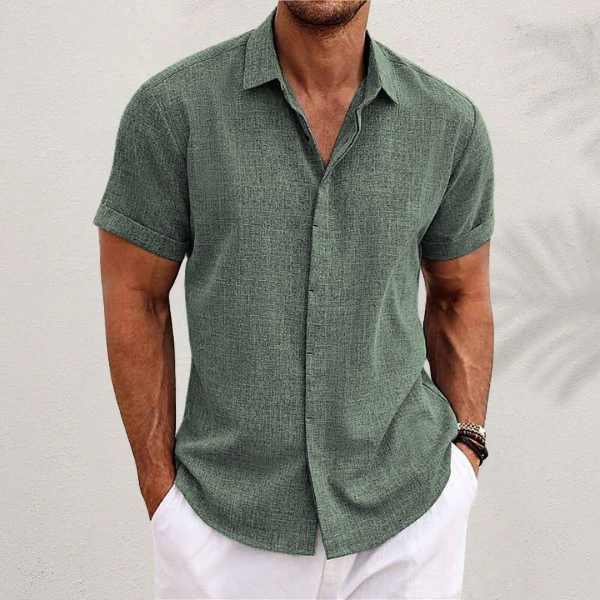 Men's Button-Up Shirt | Ideal for Spring and Summer