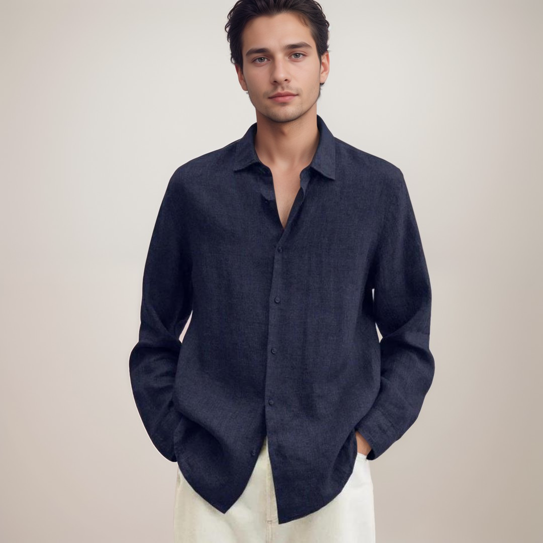 Men's Classic Linen Shirt with Breathable Fabric | Ideal for Summer