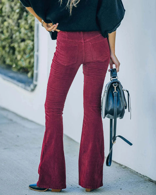 High-Waisted Flare Pants for Women | Ideal for Spring and Autumn