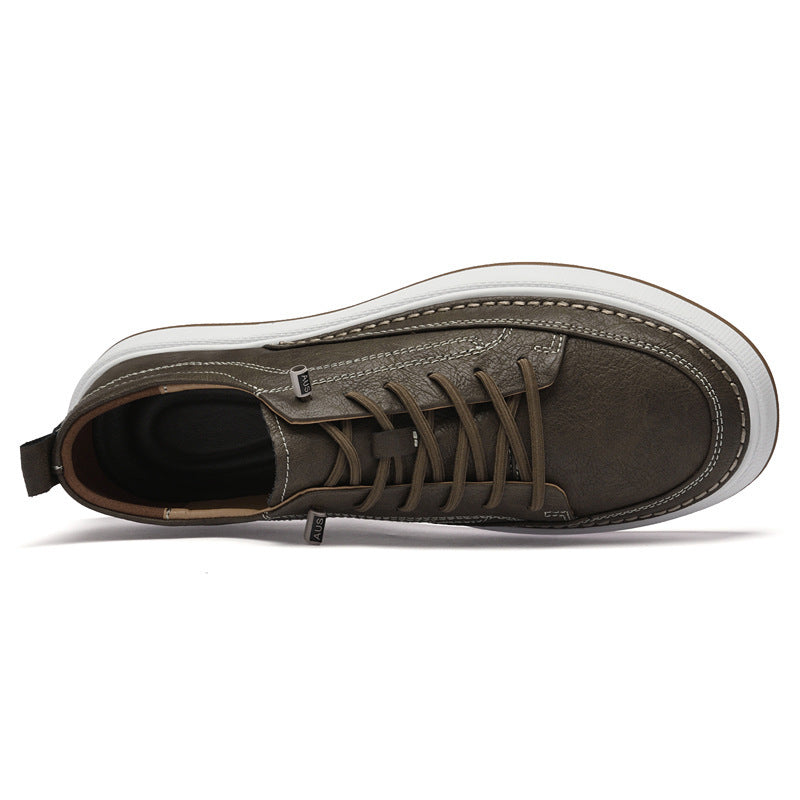 Genuine Leather Slip-On Sneakers | Ideal for All Seasons