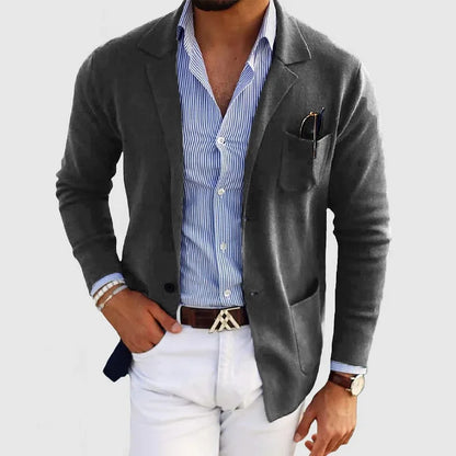 Classic Single-Breasted Blazer for Men | Ideal for Autumn and Winter